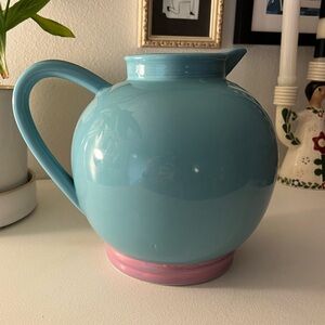 Vintage Colorways by Lindt-Stymeist Pitcher in Turquoise & Pink